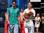 (L to R): Lance Stroll (CDN) Aston Martin F1 Team with his girlfriend Yael