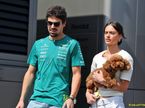 (L to R): Lance Stroll (CDN) Aston Martin F1 Team with his girlfriend Yael