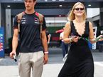 (L to R): Oliver Bearman (GBR) Haas F1 Team with his girlfriend Alicia