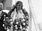 Йохен Риндт на подиуме Гран При Нидерландов 1970 года