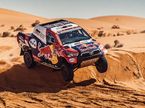 Нассер Аль-Аттия на трассе восьмого этапа Дакара, фото пресс-службы Toyota