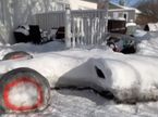 Гоночный снегомобиль, фото из социальных сетей