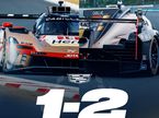 Постер Cadillac, посвящённый успеху в квалификации на Fuji Speedway