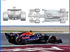 Иллюстрация, представленная FIA, а также фото XPB – машина Макса Ферстаппена на трассе в Сузуке