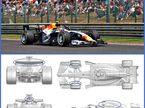Лиам Лоусон за рулём VCARB 03 на трассе в Спа, фото XPB; иллюстрация из отчёта FIA