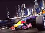 Компьютерная симуляция машин Red Bull в Сингапуре