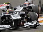 Пилоты Williams на трассе Гран При Бельгии