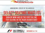 Скрин-шот сайта Circuit Of The Americas
