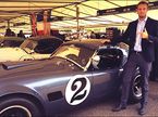 Гидо ван дер Гарде и AC Cobra, на которой он выиграл в Гудвуде