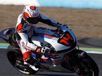 Фернандо Алонсо на гоночном мотоцикле Honda