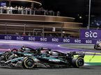 Машины Mercedes на трассе Гран При Саудовской Аравии, фото XPB