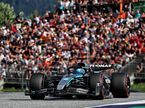 Джордж Расселл за рулём Mercedes W16 на трассе в Австрии, фото XPB