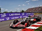 Оливер Берман за рулём Haas VF-25 на трассе в Монреале, фото XPB
