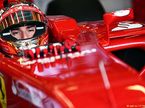 Жюль Бьянки на тестах в Сильверстоуне за рулём Ferrari, 2014 год
