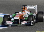 Жюль Бьянки за рулем VJM06 на трассе в Хересе