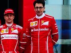 Маттиа Бинотто и Кими Райкконен на презентации Ferrari SF70H во Фьорано
