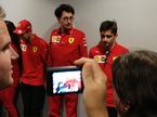 Маттиа Бинотто и гонщики Ferrari на встрече с прессой после Гран При России, фото Михаила Смирнова