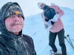 Валттери Боттас и Тиффани Кромвелл на сопке Саана, фото из социальных сетей