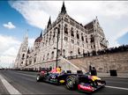 Демонстрационная машина Red Bull Racing в Будапеште