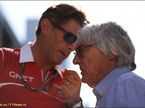 Берни Экклстоун и Грэм Лоудон, бывший спортивный директор Marussia F1
