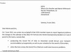 Ответное письмо FIA