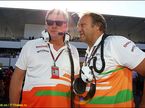 Роберт Фернли (справа) и Отмар Сафнауэр, операционный директор Force India