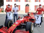 Гонщики Ferrari и Криштиану Роналду, фото пресс-службы Ferrari