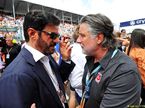 Президент FIA Мохаммед бен Сулайем и Майкл Андретти