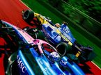 Постер Alpine, посвящённый 20-летию победы Renault в Имоле, завоёванной в 2005 году Фернандо Алонсо