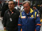 Карлос Гон (слева) и управляющий директор Renault F1 Жан-Франсуа Кобе