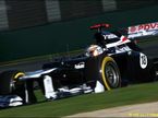 Пастор Мальдонадо за рулем FW34 на трассе в Альберт-парке