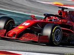 Шарль Леклер за рулём Ferrari на тестах в Барселоне