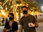 Роман Грожан с супругой Марион Жоллес