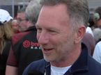 Кристиан Хорнер на стартовом поле в Хересе, стоп-кадр из телетрансляции MotoGP