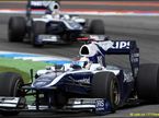 Гонщики Williams-Cosworth на трассе в Хоккенхайме