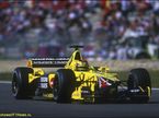 Хайнц-Харальд Френтцен за рулём Jordan EJ11, 2001 год