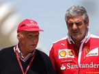 Ники Лауда и Маурицио Арривабене, руководитель команды Ferrari