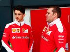 Шарль Леклер и гоночный инженер Ferrari Дэйв Гринвуд
