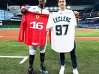Джаз Чизхолм и Шарль Леклер, фото пресс-службы клуба Miami Marlins