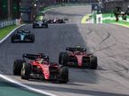 Машины Ferrari на трассе Гран При Бразилии, 2022 год, фото XPB