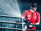 Шарль Леклер на подиуме Гран При Лас-Вегаса, фото пресс-службы Ferrari