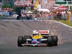 Найджел Мэнселл за рулём Williams-Honda FW11, 1986 год