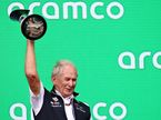 Хельмут Марко на подиуме Гран При США, фото пресс-службы Red Bull Racing