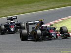 Машины McLaren на трассе Гран При Испании