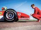 Мик Шумахер и чемпионская Ferrari F2002 его отца