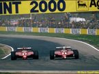 Ferrari Дидье Пирони и Жиля Вильнева - две из пяти машин, финишировавших в Сан-Марино в 1982 году