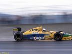 Михаэль Шумахер за рулём Benetton B191 на трассе в Барселоне в 1991 году