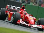 Михаэль Шумахер за рулём Ferrari F2001B в Мельбурне, 2002 год