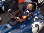 Эдриан Ньюи в кокпите Tyrrell 003 Джеки Стюарта