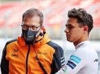 Андреас Зайдль, руководитель команды McLaren, и Ландо Норрис, фото XPB